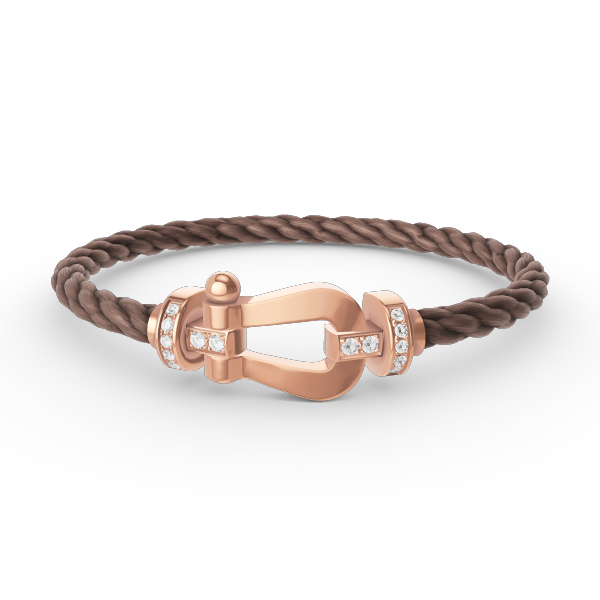 [Luxe Jewels]FORCE LARGE HORSESHOE HALF DIAMOND BRACELET ROSE GOLD