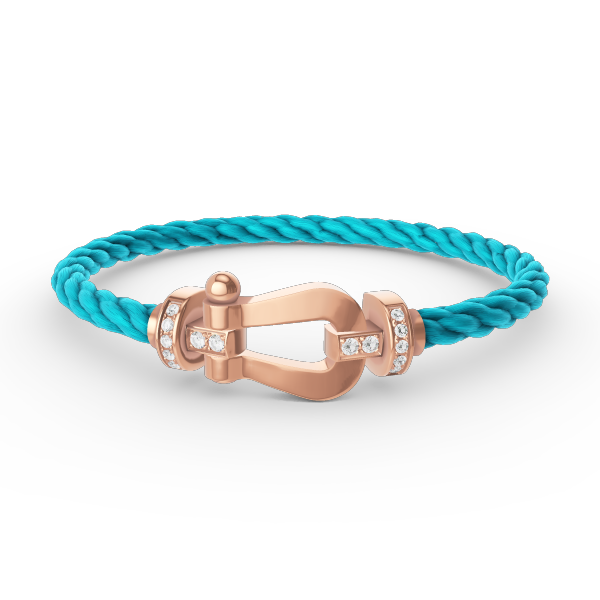 [Luxe Jewels]FORCE LARGE HORSESHOE HALF DIAMOND BRACELET ROSE GOLD