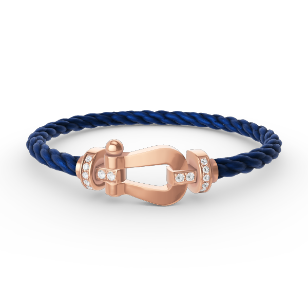 [Luxe Jewels]FORCE LARGE HORSESHOE HALF DIAMOND BRACELET ROSE GOLD