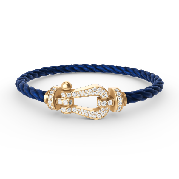 [Luxe Jewels]FORCE LARGE HORSESHOE FULL DIAMOND BRACELET GOLD