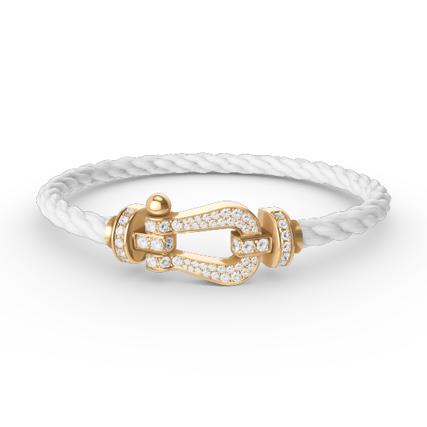 [Luxe Jewels]FORCE LARGE HORSESHOE FULL DIAMOND BRACELET GOLD