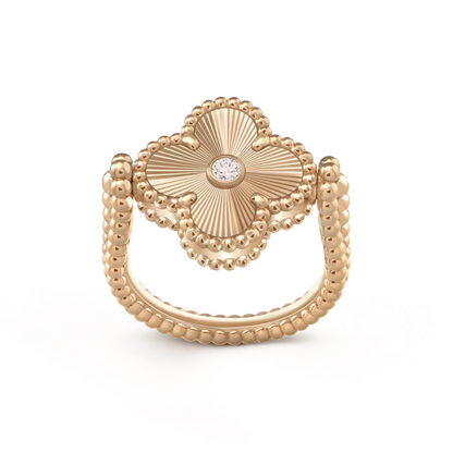 [Luxe Jewels]CLOVER RIVERSIBLE ROSE GOLD RING