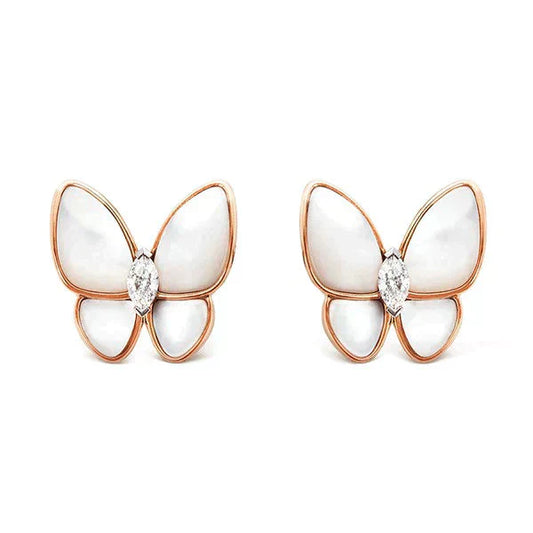 [Luxe Jewels]BUTTERFLY MOP DIAMOND EARRINGS