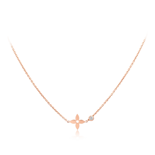 [Luxe Jewels]BLOSSOM PENDANT PINK GOLD AND DIAMOND