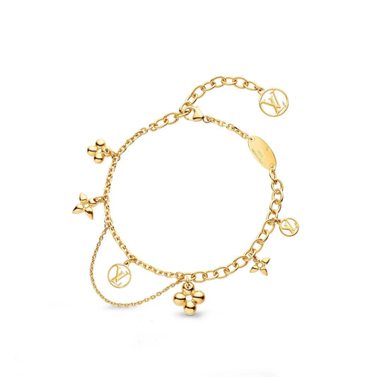 [Luxe Jewels]BLOOMING PINK GOLD MOP BRACELET