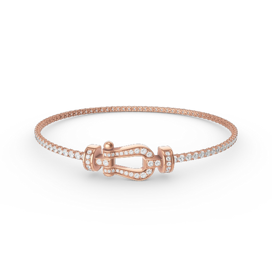 [Luxe Jewels]FORCE  HORSESHOE  DIAMOND TENNIS BRACELET