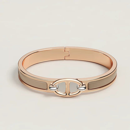 [Luxe Jewels]CLIC CHAINE PINK GOLD BRACELET