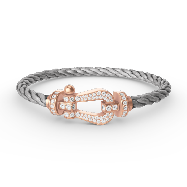 [Luxe Jewels]FORCE LARGE HORSESHOE FULL DIAMOND BRACELET ROSE GOLD