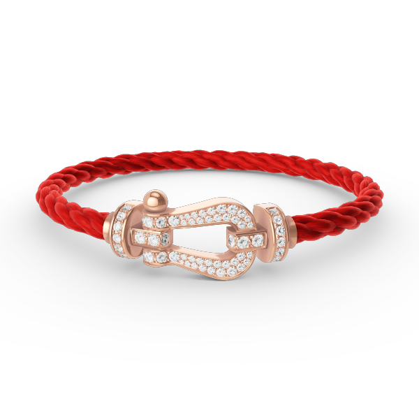 [Luxe Jewels]FORCE LARGE HORSESHOE FULL DIAMOND BRACELET ROSE GOLD