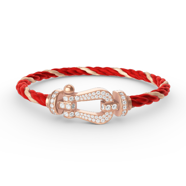 [Luxe Jewels]FORCE LARGE HORSESHOE FULL DIAMOND BRACELET ROSE GOLD