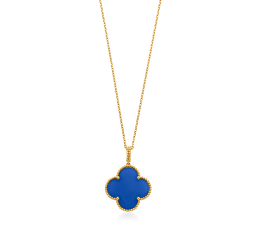 [Luxe Jewels]CLOVER 25MM NECKLACE TURQUOISE ROSE GOLD