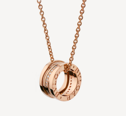 [Luxe Jewels]ZERO 1 PINK GOLD DIAMOND NECKLACE