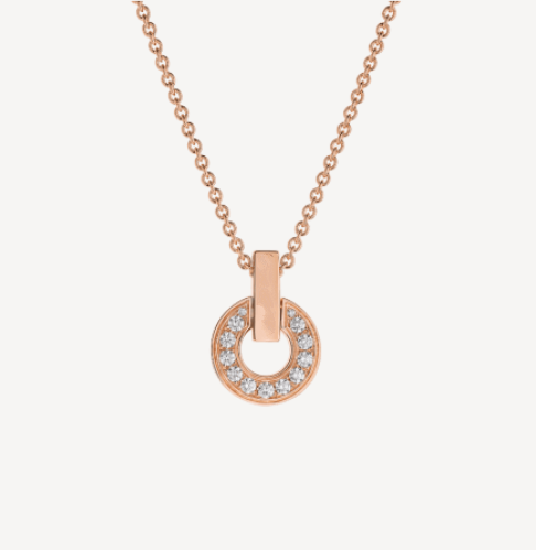 [Luxe Jewels]GARI NECKLACE PINK GOLD DIAMOND