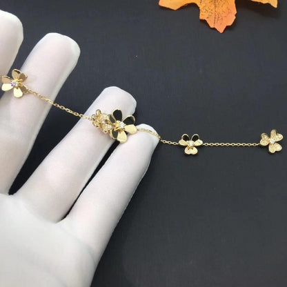 [Luxe Jewels]FRIVOLE GOLD 5 FLOWERS BRACELET