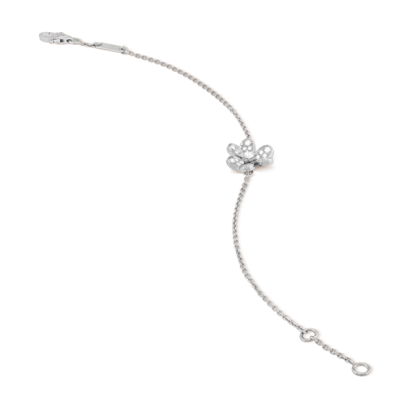 [Luxe Jewels]FRIVOLE SILVER FLOWER DIAMOND BRACELET