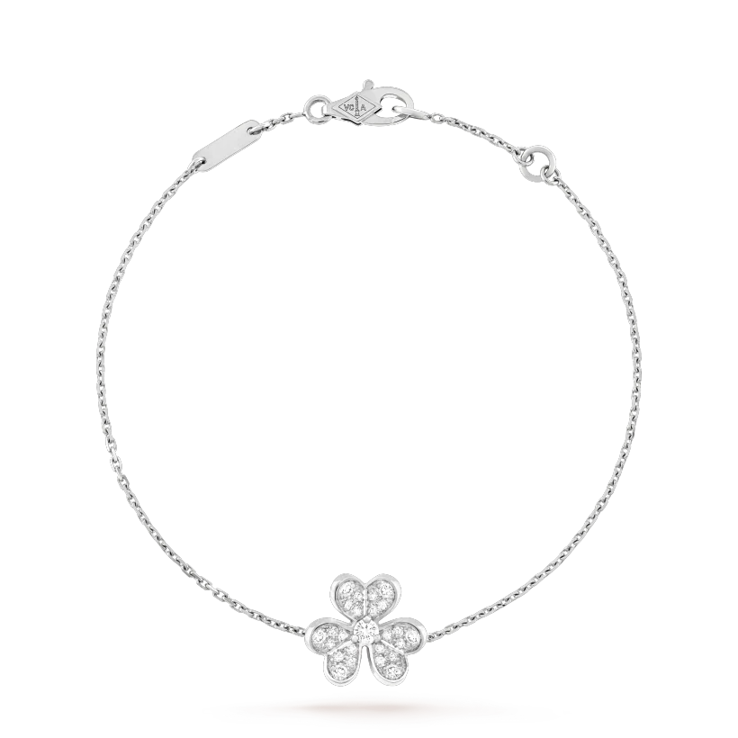 [Luxe Jewels]FRIVOLE SILVER FLOWER DIAMOND BRACELET