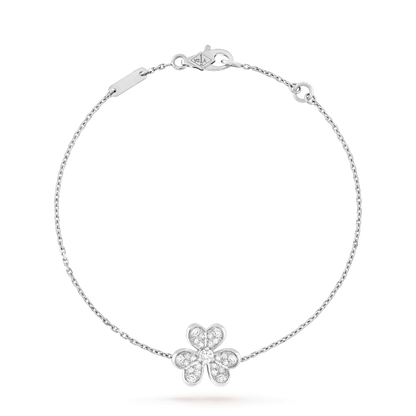 [Luxe Jewels]FRIVOLE SILVER FLOWER DIAMOND BRACELET