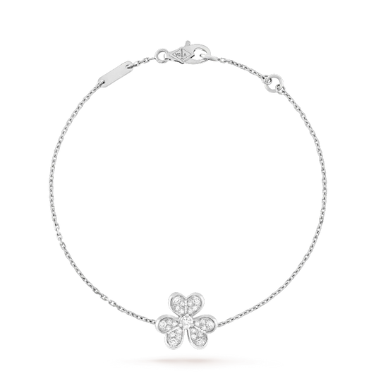 [Luxe Jewels]FRIVOLE SILVER FLOWER DIAMOND BRACELET