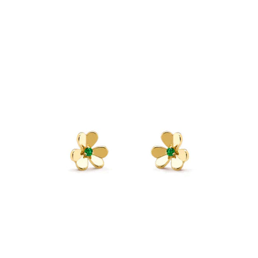 [Luxe Jewels]FRIVOLE  FLOWER MALACHITE EARRINGS