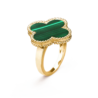 [Luxe Jewels]CLOVER MALACHITE RING