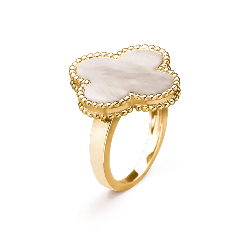 [Luxe Jewels]CLOVER WHITE MOP RING