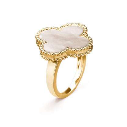 [Luxe Jewels]CLOVER WHITE MOP RING