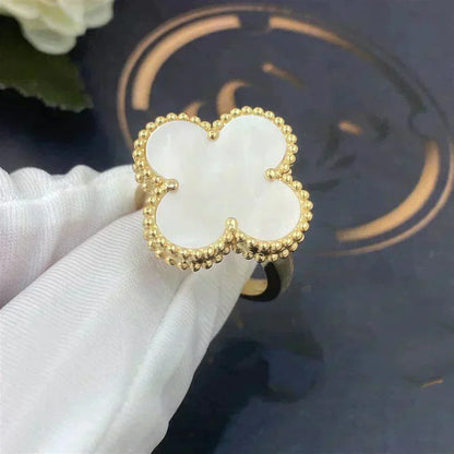 [Luxe Jewels]CLOVER WHITE MOP RING