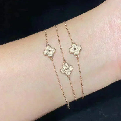 [Luxe Jewels]CLOVER SINGLE FLOWER BRACELET