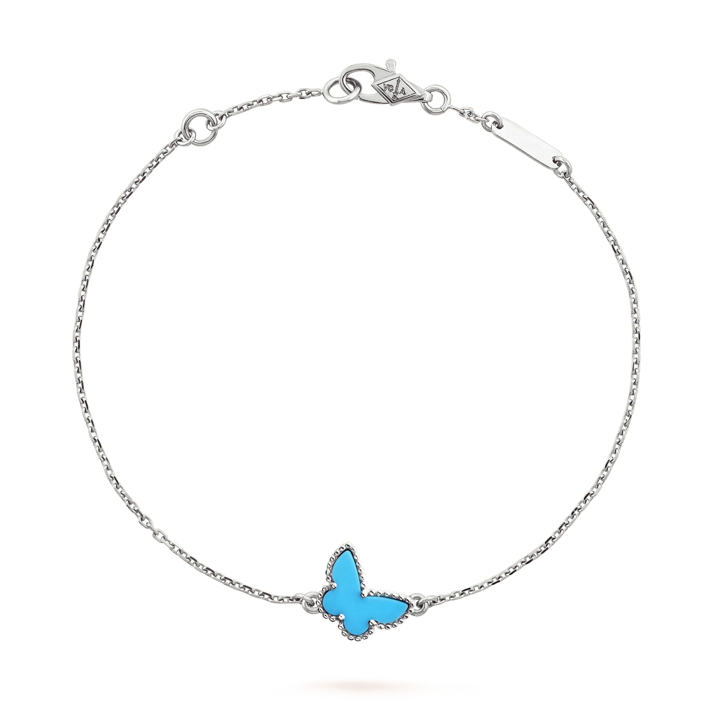 [Luxe Jewels]BUTTERFLY TURQUOISE BUTTERFLY BRACELET SILVER