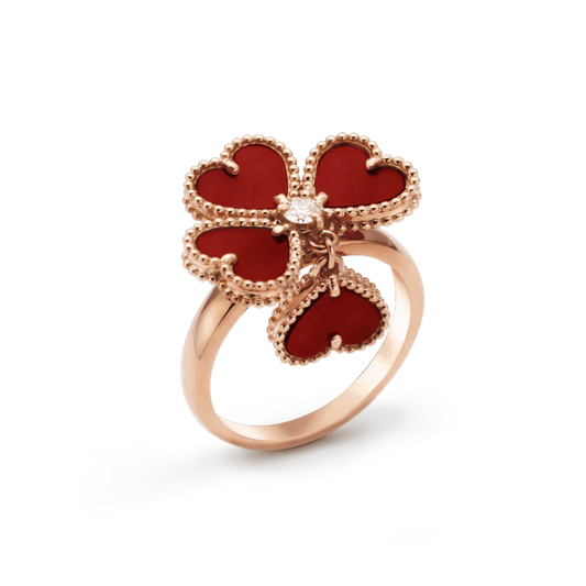 [Luxe Jewels]SWEET CLOVER CARNELIAN RING