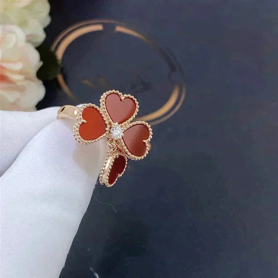 [Luxe Jewels]SWEET CLOVER CARNELIAN RING