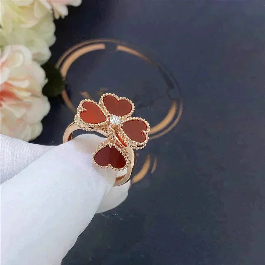 [Luxe Jewels]SWEET CLOVER CARNELIAN RING