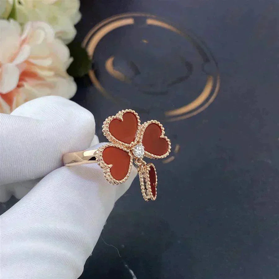 [Luxe Jewels]SWEET CLOVER CARNELIAN RING