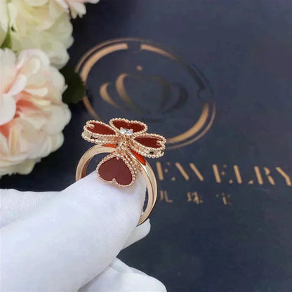 [Luxe Jewels]SWEET CLOVER CARNELIAN RING