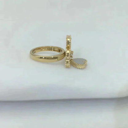 [Luxe Jewels]SWEET CLOVER WHITE MOP RING