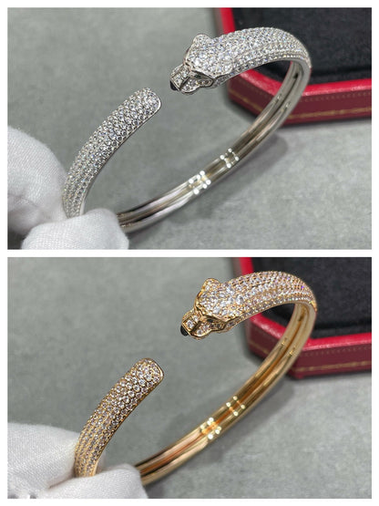 [Luxe Jewels]PANTHERE FULL DIAMOND OPEN BRACELET