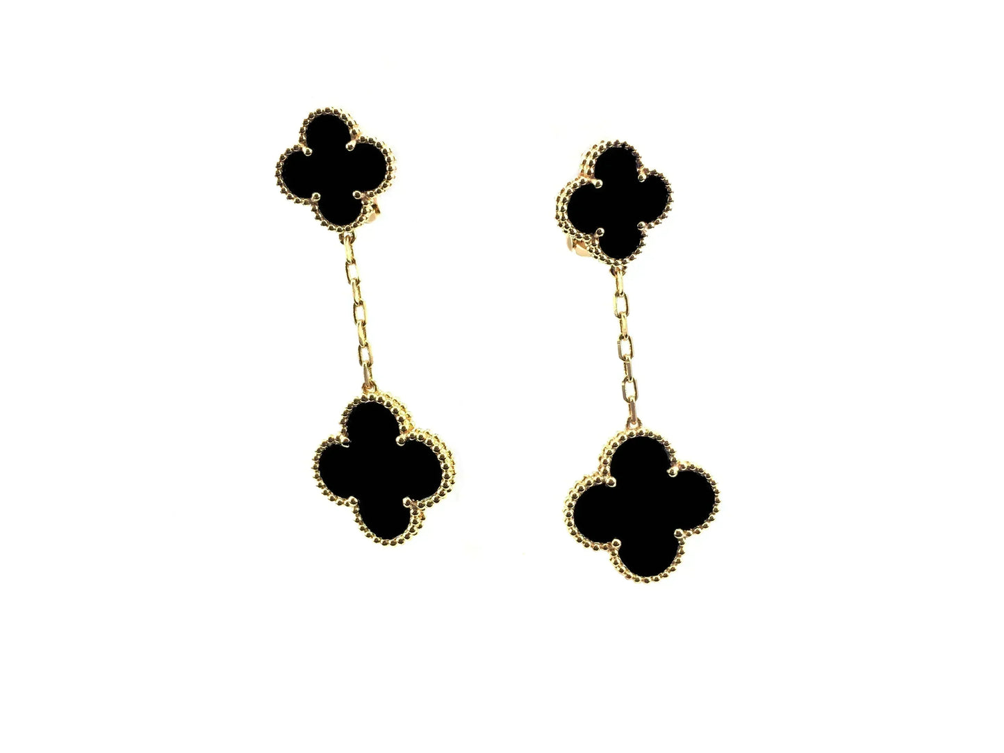 [Luxe Jewels]CLOVER 2 MOTIFS  EARRINGS (MULTIPLE CHOICESC