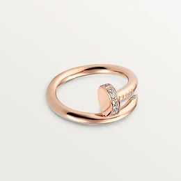 [Luxe Jewels]JUSTE RING 2.65MM PINK GOLD DIAMOND