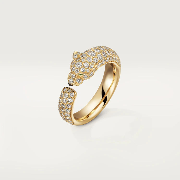 [Luxe Jewels]PANTHERE PINK GOLD DIAMOND RING