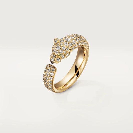 [Luxe Jewels]PANTHERE PINK GOLD DIAMOND RING