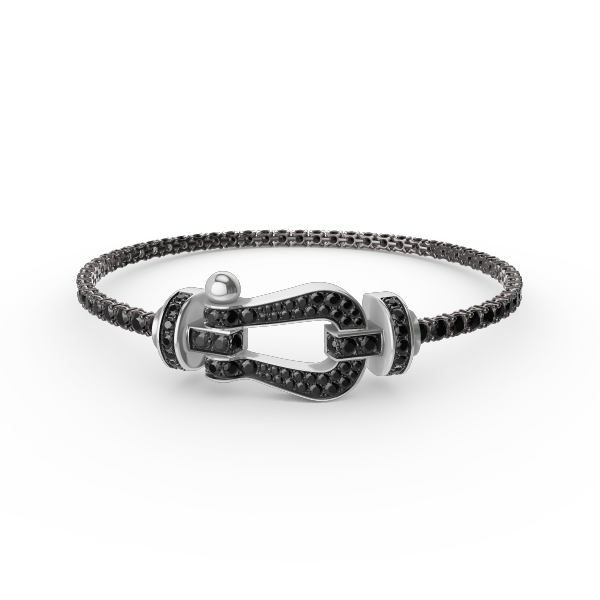 [Luxe Jewels]FORCE  LARGE HORSESHOE FULL DIAMOND TENNIS BRACELET